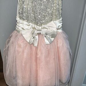 Ooh! La, La! Couture Silver and Pink Formal Dress